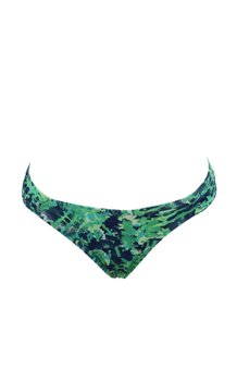 Calcinha Biquíni Izaura Estampa Abstrata Verde