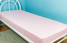 Lençol Malha Solteiro 140 x 240 cm Rosa