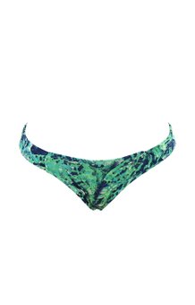 Calcinha Biquíni Drica Estampa Abstrata Verde