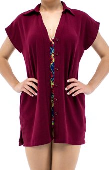 Saída Leia Manga Japonesa Lisa Bordô