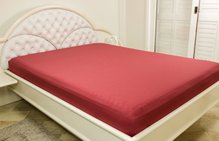 Lençol Malha Casal Queen 230 x 270 cm Vermelho