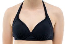 Bustiê Biquíni Bojo Frente Única Liso Preto