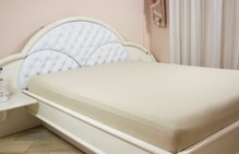 Lençol Malha Casal 200 x 250 cm Areia