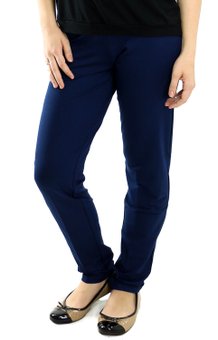 Calça Cotton Lisa Azul marinho
