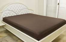 Lençol Malha Casal 200 x 250 cm Marrom