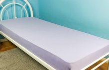 Lençol Malha Solteiro 140 x 240 cm Lilás