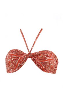 Bustiê Biquíni Bojo Torcido Estampa Étnica
