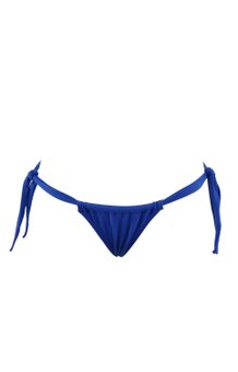 Calcinha Biquíni Cortininha Lisa Azul Royal