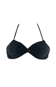 Bustiê Biquíni Bojo Tomara Que Caia Ianka Liso Preto