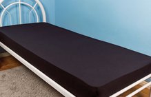 Lençol Malha Solteiro 140 x 240 cm Preto