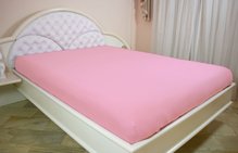 Lençol Malha Casal 200 x 250 cm Rosa Claro