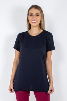 Baby Look Fitness Manga Curta DryFit Ultracool Lisa Preta