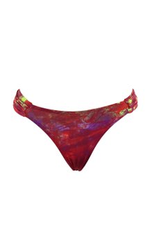 Calcinha Biquíni Izaura Estampa Vermelha