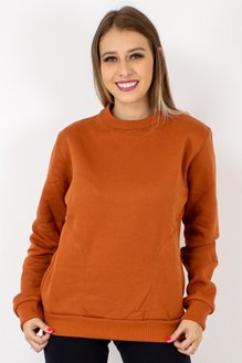 Blusão Laura Feminino Liso Telha