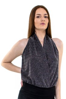 Body Jake Manga Curta Brilho Liso Cinza