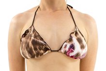 Bustiê Biquíni Bojo Tico Tico Estampa Tigrada