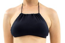 Bustiê Cropped Bojo Liso Preto