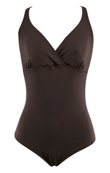 Maiô Tradicional Liso Marrom