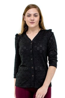 Camisete Manga 7/8 Bofante Lese Preto