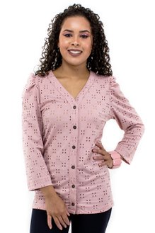 Camisete Manga 7/8 Bofante Lese Rosa