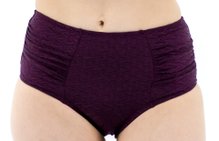 Calcinha Iolanda Jacar Trabalhado Lisa Vinho