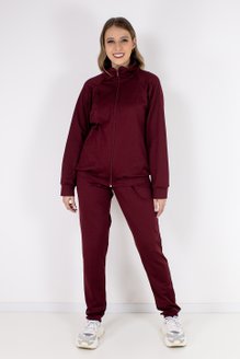 Conjunto Feminino Manga Longa Térmico Bordô