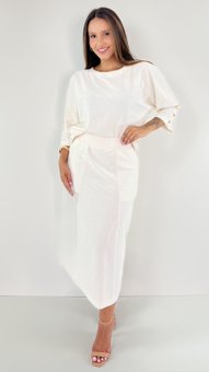 Conjunto Feminino Michelly Off White