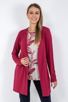 Conjunto Feminino Twinset Manga Longa Estampado Bordô