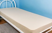 Lençol Malha Solteiro 140 x 240 cm Areia