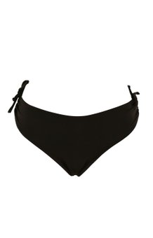 Calcinha Biquíni Franzida Lisa Preta