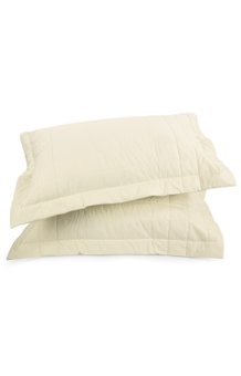 Fronha Tecido Matelada Lisa Bege (Par)