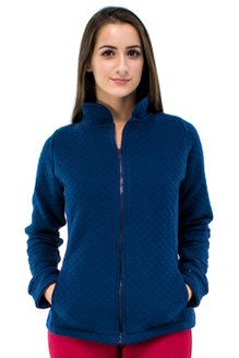 Jaqueta Matelassê Leia Lisa Azul Marinho