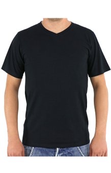 Camiseta Manga Curta Malha Lisa Preta