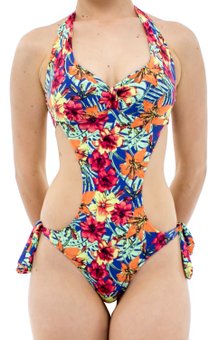 Maiô Engana Mamãe Bojo  Estampa Floral Tropical