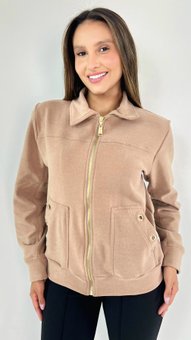 Jaqueta Feminina Renata Lisa Marrom