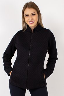 Jaqueta Matelassê Leia Lisa Preta