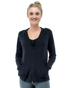 Jaqueta Tela Fitness Preta