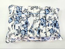 Jogo de Cama Malha Casal 4pçs Estampa Floral Azul Claro