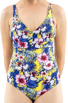 Maiô Amélia Bojo Estampa Floral Azul