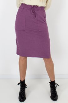 Saia Cargo Moletinho Lisa Roxa