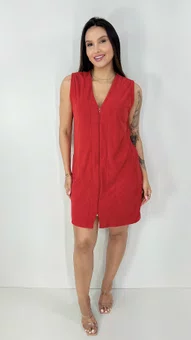 Saída de Banho Roupão Lucia Vermelho Liso