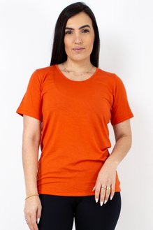 Tuniquete Manga Curta Viscolycra Lisa Laranja