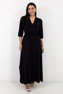 Vestido Feminino Zelia Liso Preto