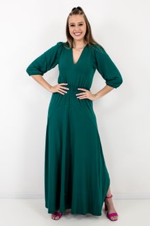 Vestido Feminino Zelia Liso Verde