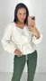 Blusa Feminina Manga Longa Parka Bege