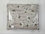 Colcha Malha Casal 210x240cm Estampa Flores Branca