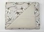 Colcha Malha Casal 210x240cm Estampa Flores Branca