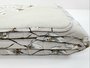 Colcha Malha Casal 210x240cm Estampa Flores Branca