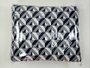Colcha Malha Casal 210x240cm Estampa Geométrica Azul Marinho e Cinza
