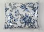 Colcha Malha Casal Queen 240x250 Estampa Floral Azul Claro